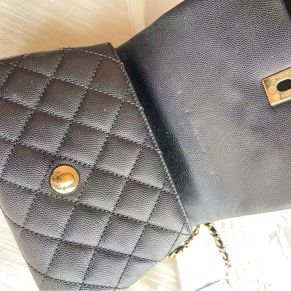 Chanel Caviar Mini Caviar Coco Handle Bag Black - Picture 8 of 10